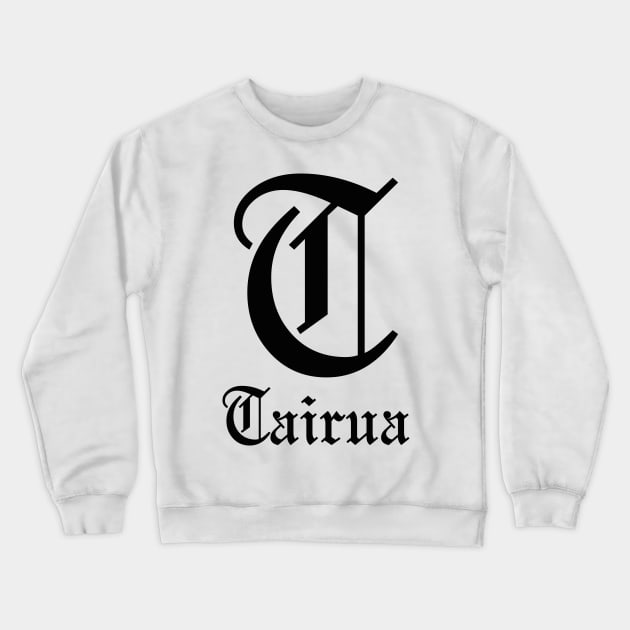 T is for Tairua (White) Crewneck Sweatshirt by Astroman_Joe